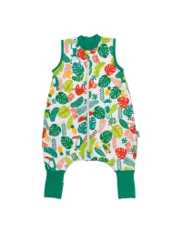 Śpiworek z bawełny organicznej z nogawkami całoroczny light 1.0 Tog Tropical