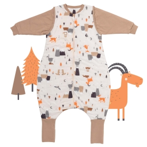 Śpiworek z nogawkami całoroczny 2.5 Tog MOUNTAIN ANIMALS 90cm