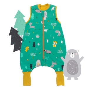 Śpiworek z nogawkami całoroczny light 1.0 Tog bawełna organiczna WOODLAND 70cm