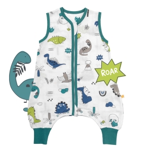 Śpiworek z nogawkami letni muślinowy 0.5 Tog Dino-70 cm